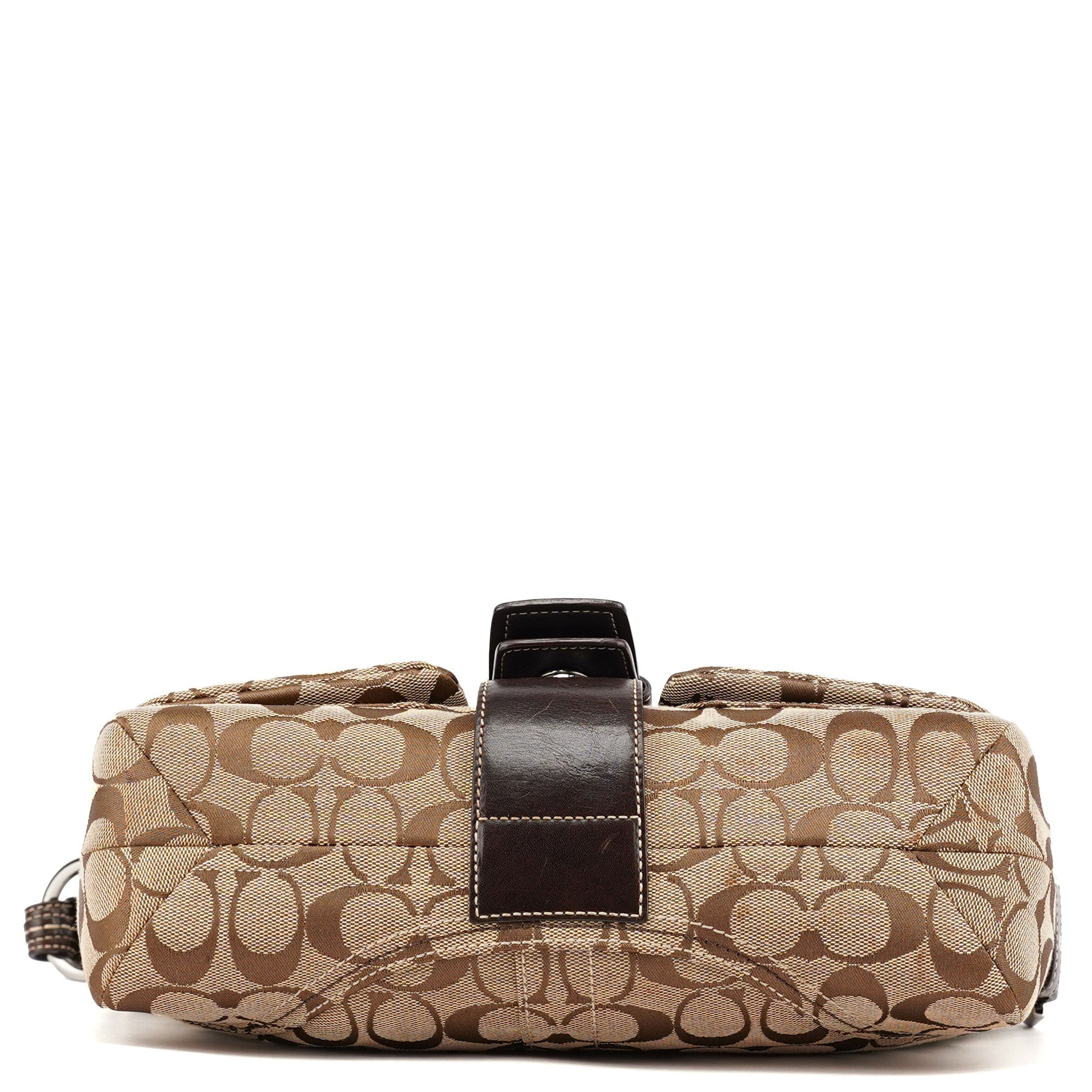 Coach 6314 Sac porté épaule Soho en toile Signature beige et marron