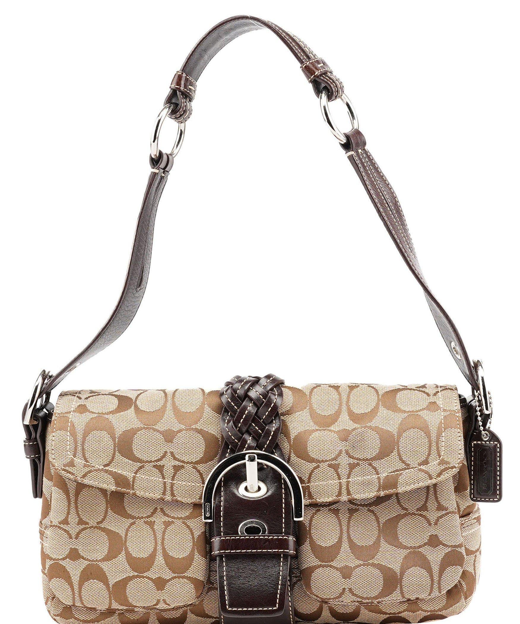 Coach 6314 Beige Brown Soho Shoulder Bag