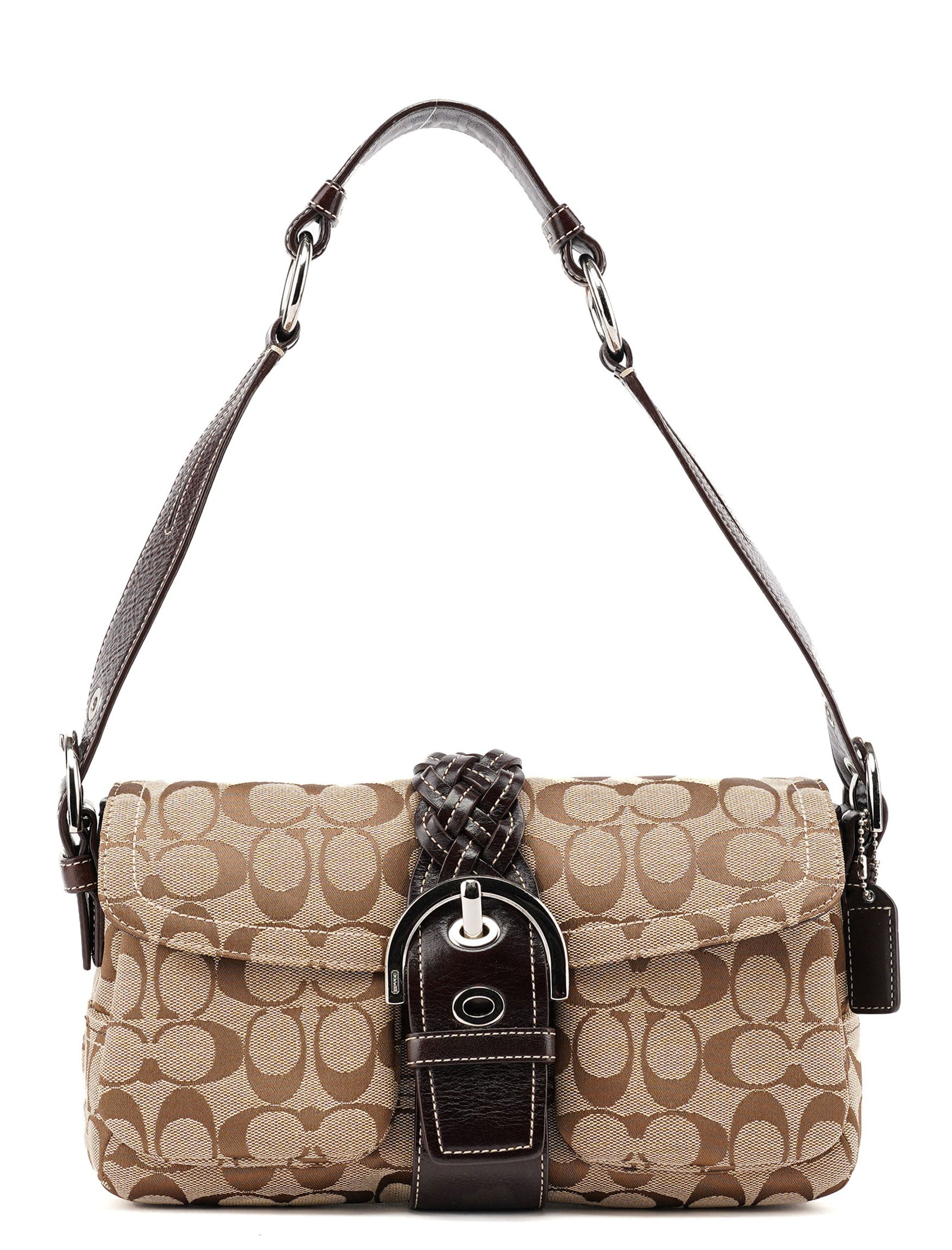 Coach 6314 Soho Schultertasche in Beige und Braun