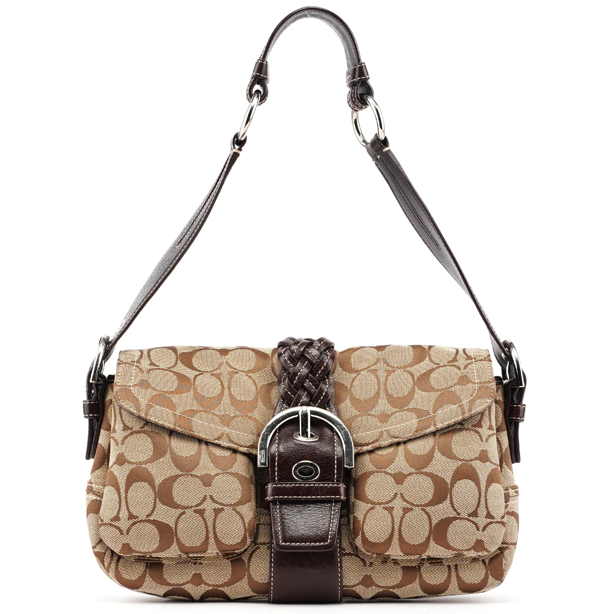 Coach 6314 Beige Signature C Soho Shoulder Bag