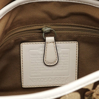 Coach 6314 Beige White Signature Soho Shoulder Bag
