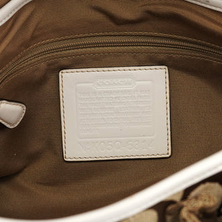 Coach 6314 Beige White Signature Soho Shoulder Bag