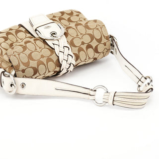 Coach 6314 Beige White Signature Soho Shoulder Bag