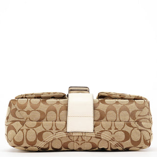 Coach 6314 Beige White Signature Soho Shoulder Bag