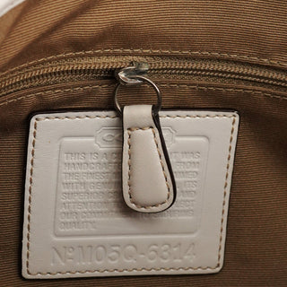 Coach 6314 Beige White Signature Soho Shoulder Bag
