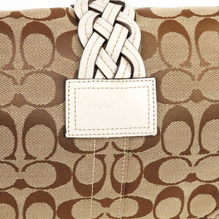 Coach 6314 Beige White Signature Soho Shoulder Bag