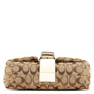 Coach 6314 Beige White Signature Soho Shoulder Bag