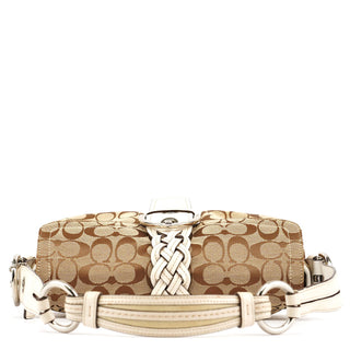 Coach 6314 Beige White Signature Soho Shoulder Bag