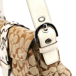 Coach 6314 Beige White Soho Shoulder Bag