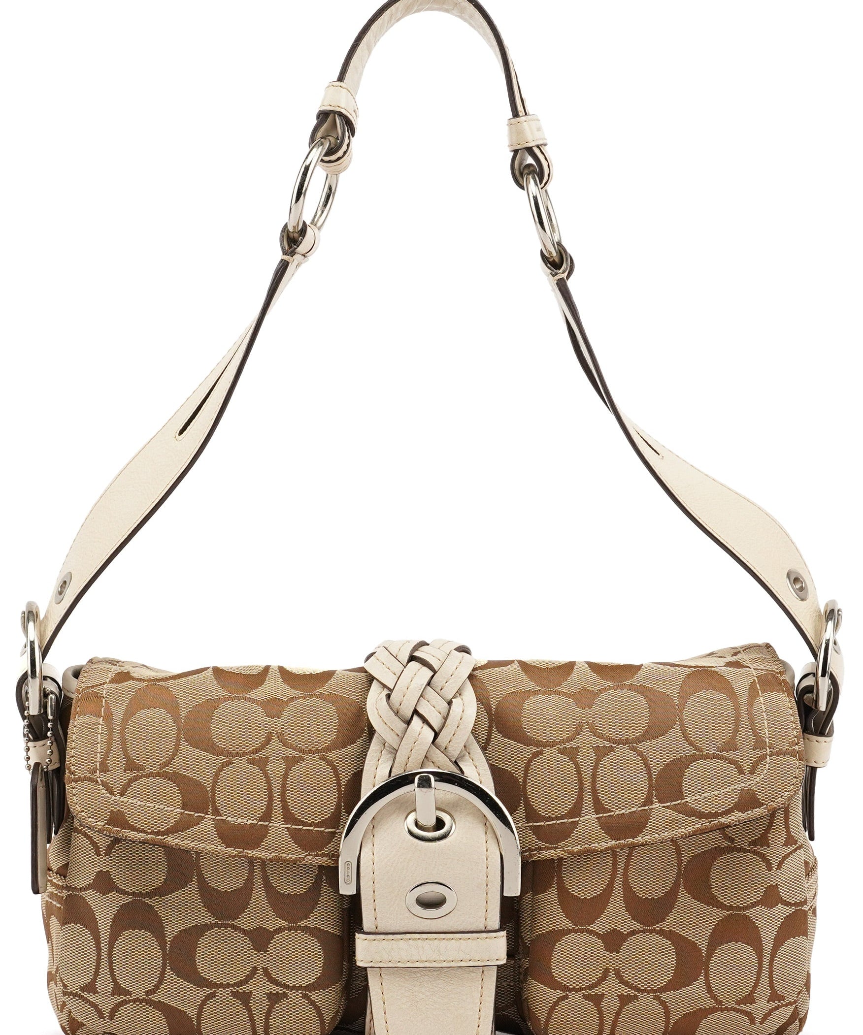 Coach 6314 Beige White Soho Shoulder Bag