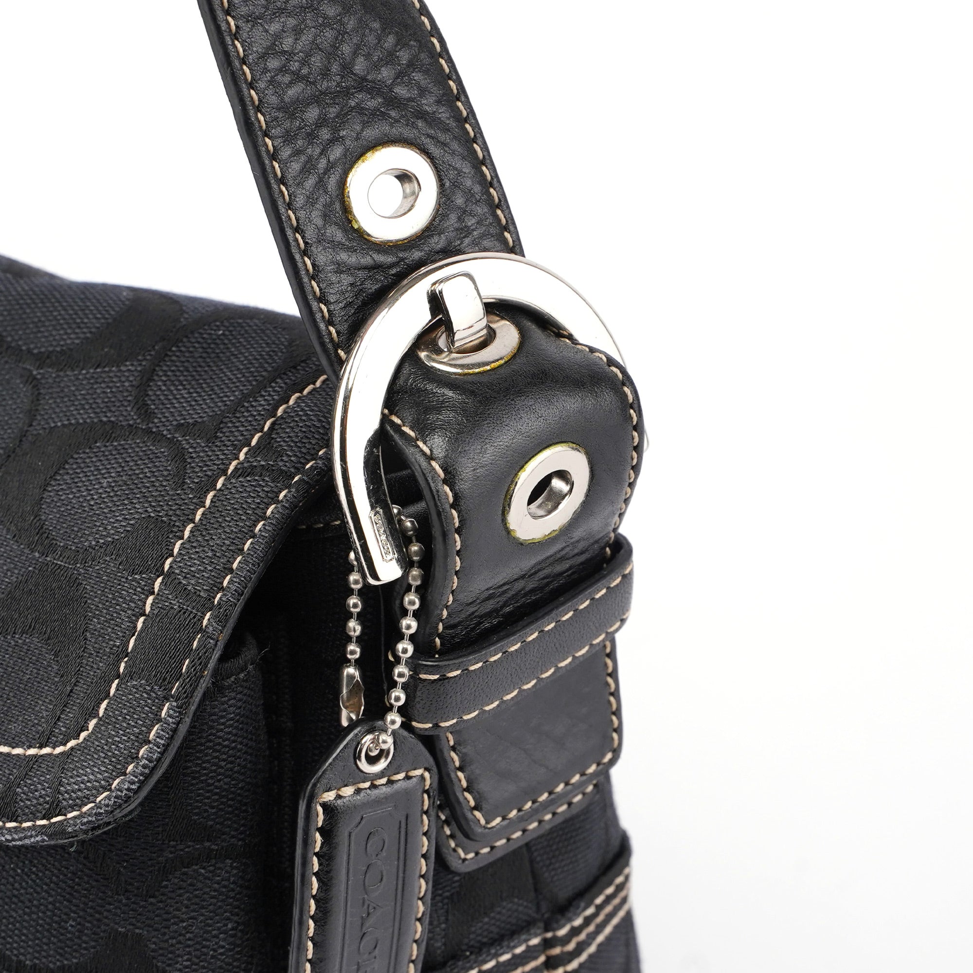 Coach 6314 Black Signature C Soho Shoulder Bag