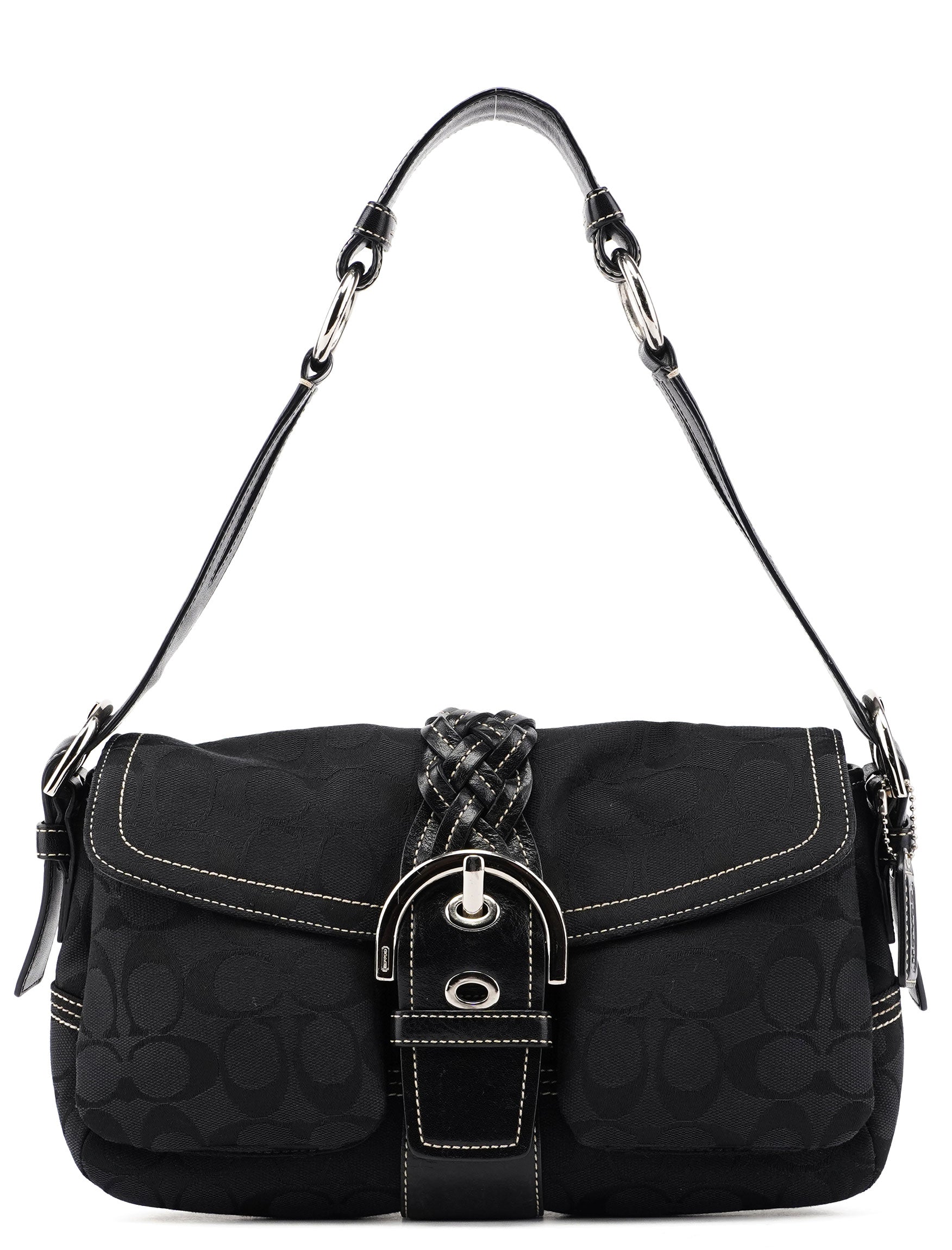 Coach 6314 Black Signature C Soho Shoulder Bag