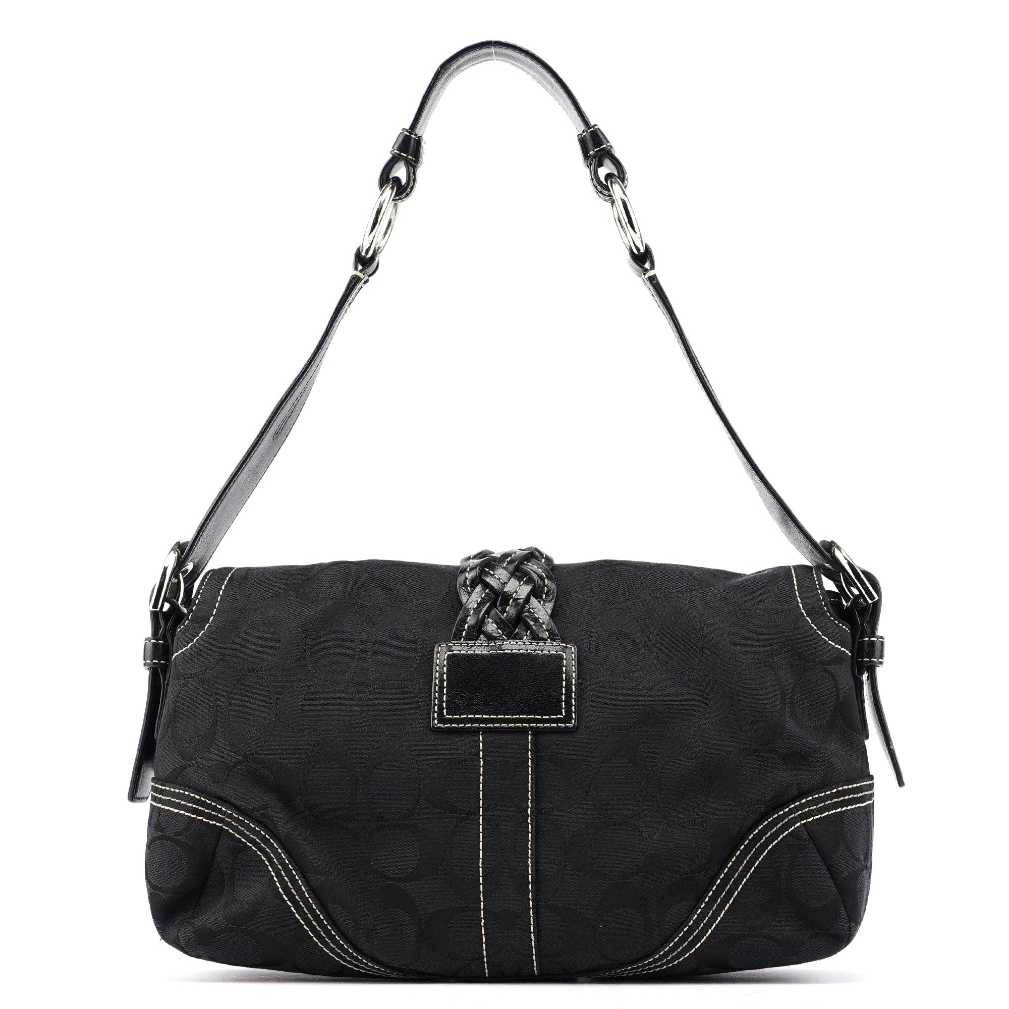 Coach 6314 Black Signature C Soho Shoulder Bag