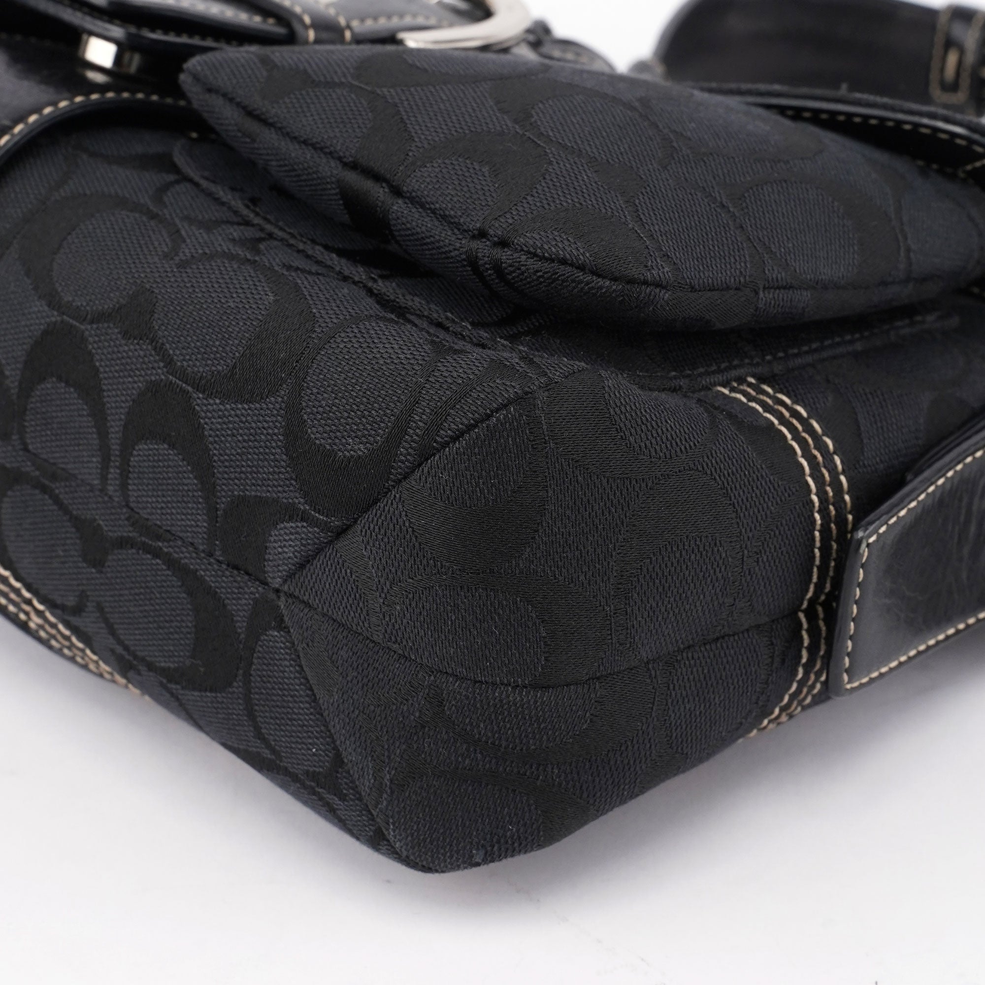 Coach 6314 Black Signature C Soho Shoulder Bag