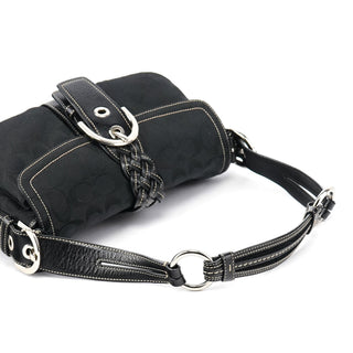 Coach 6314 Black Signature Soho Shoulder Bag