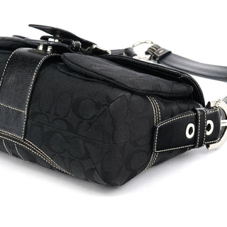 Coach 6314 Black Signature Soho Shoulder Bag