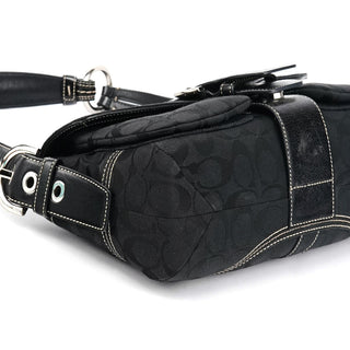 Coach 6314 Black Signature Soho Shoulder Bag