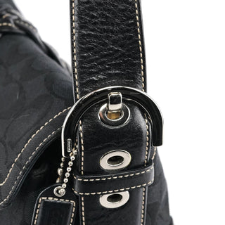 Coach 6314 Black Signature Soho Shoulder Bag