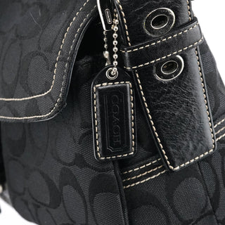 Coach 6314 Black Signature Soho Shoulder Bag