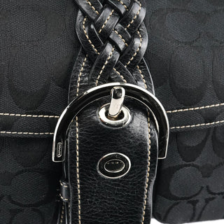 Coach 6314 Black Signature Soho Shoulder Bag