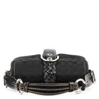 Coach 6314 Black Signature Soho Shoulder Bag