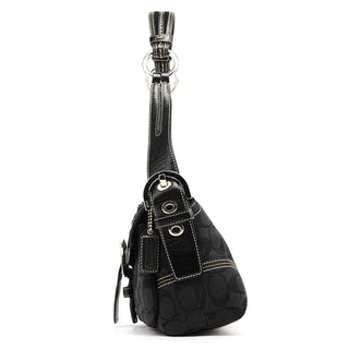 Coach 6314 Black Signature Soho Shoulder Bag