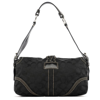 Coach 6314 Black Signature Soho Shoulder Bag