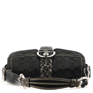 Coach 6314 Black Signature Soho Shoulder Bag