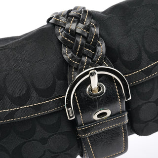 Coach 6314 Black Signature Soho Shoulder Bag