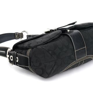 Coach 6314 Black Signature Soho Shoulder Bag