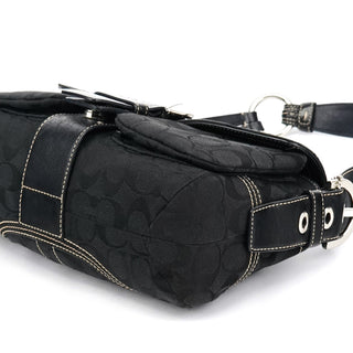 Coach 6314 Black Signature Soho Shoulder Bag