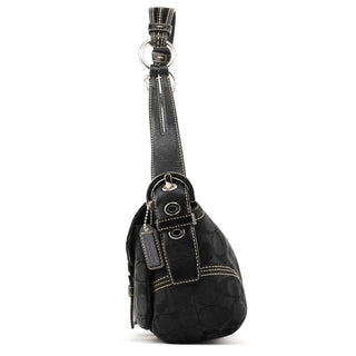 Coach 6314 Black Signature Soho Shoulder Bag