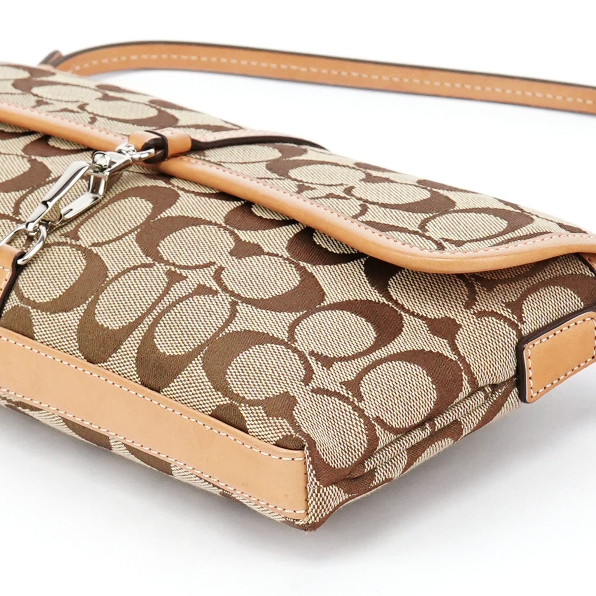 Coach 6348 Sac porté épaule Soho beige et camel