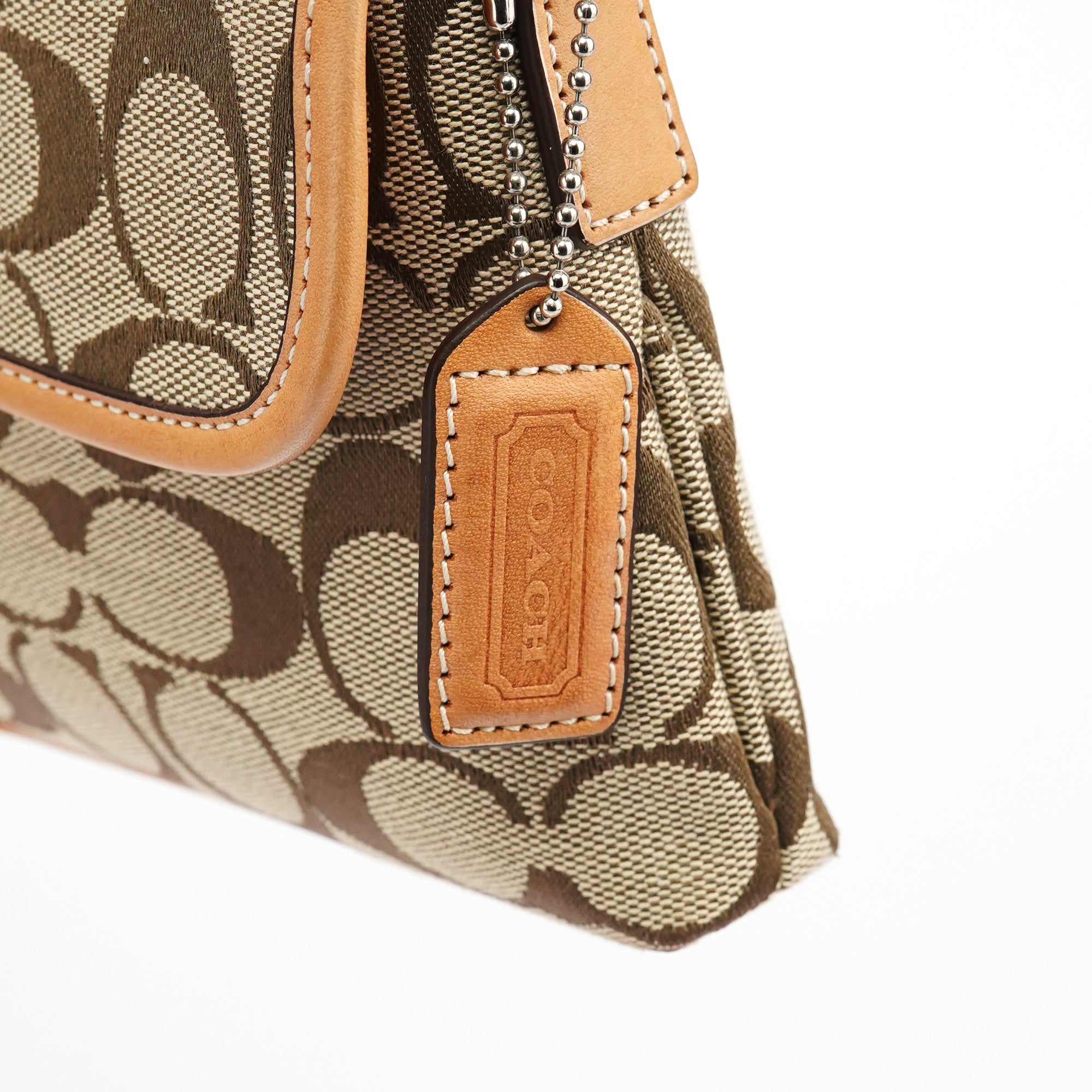 Coach 6348 Sac porté épaule Soho beige et camel