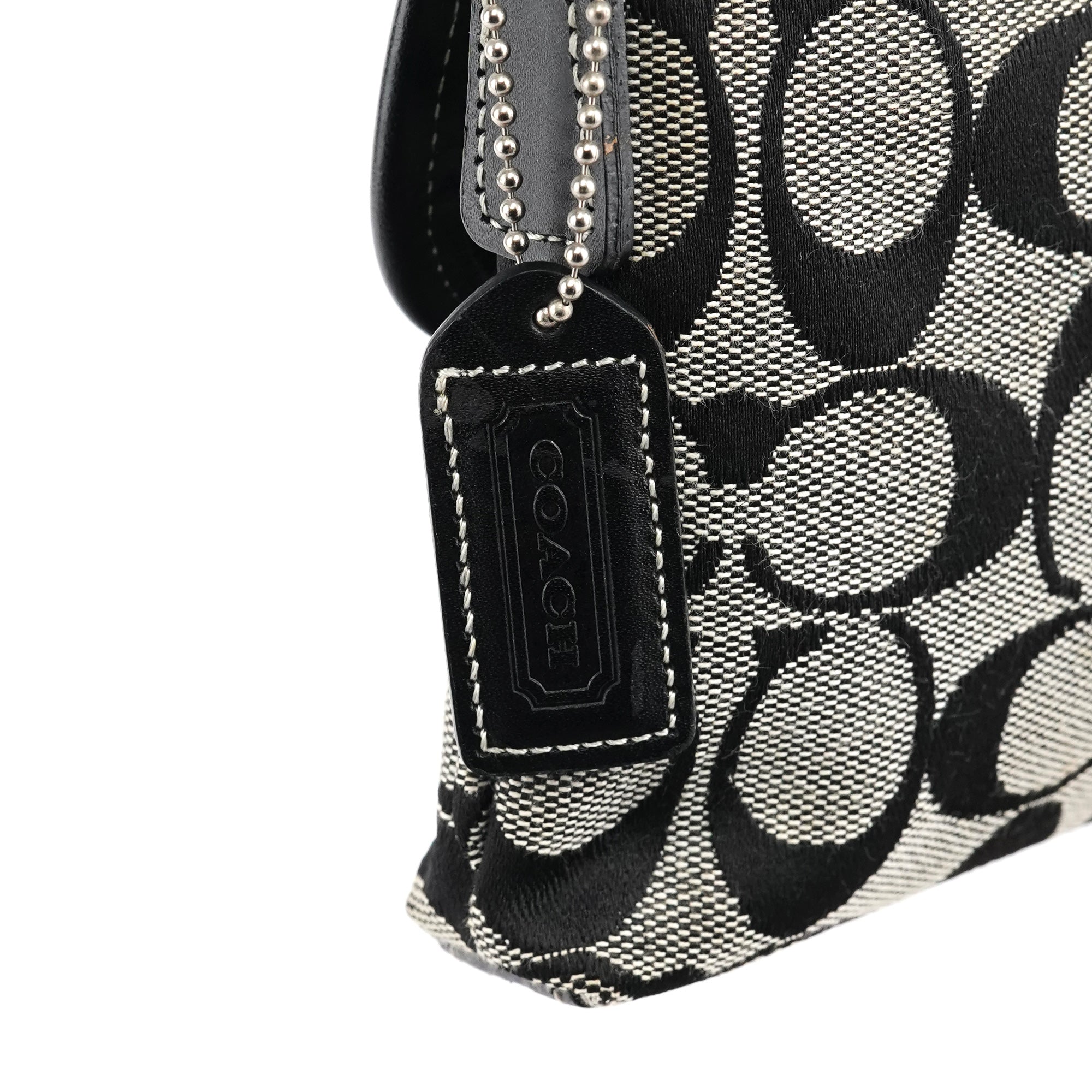 Coach 6348 Sac porté épaule Soho gris et noir