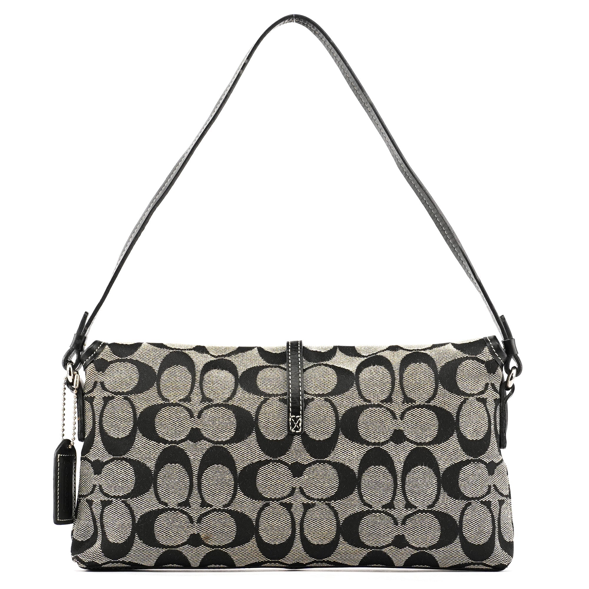 Coach 6348 Sac porté épaule Soho gris et noir