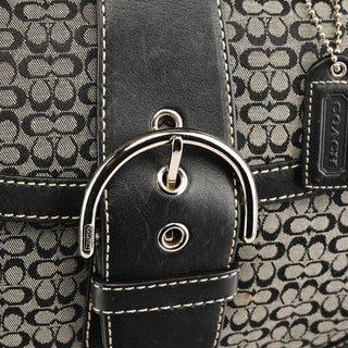 Coach 6349 Grey Signature Soho Top Handle Bag