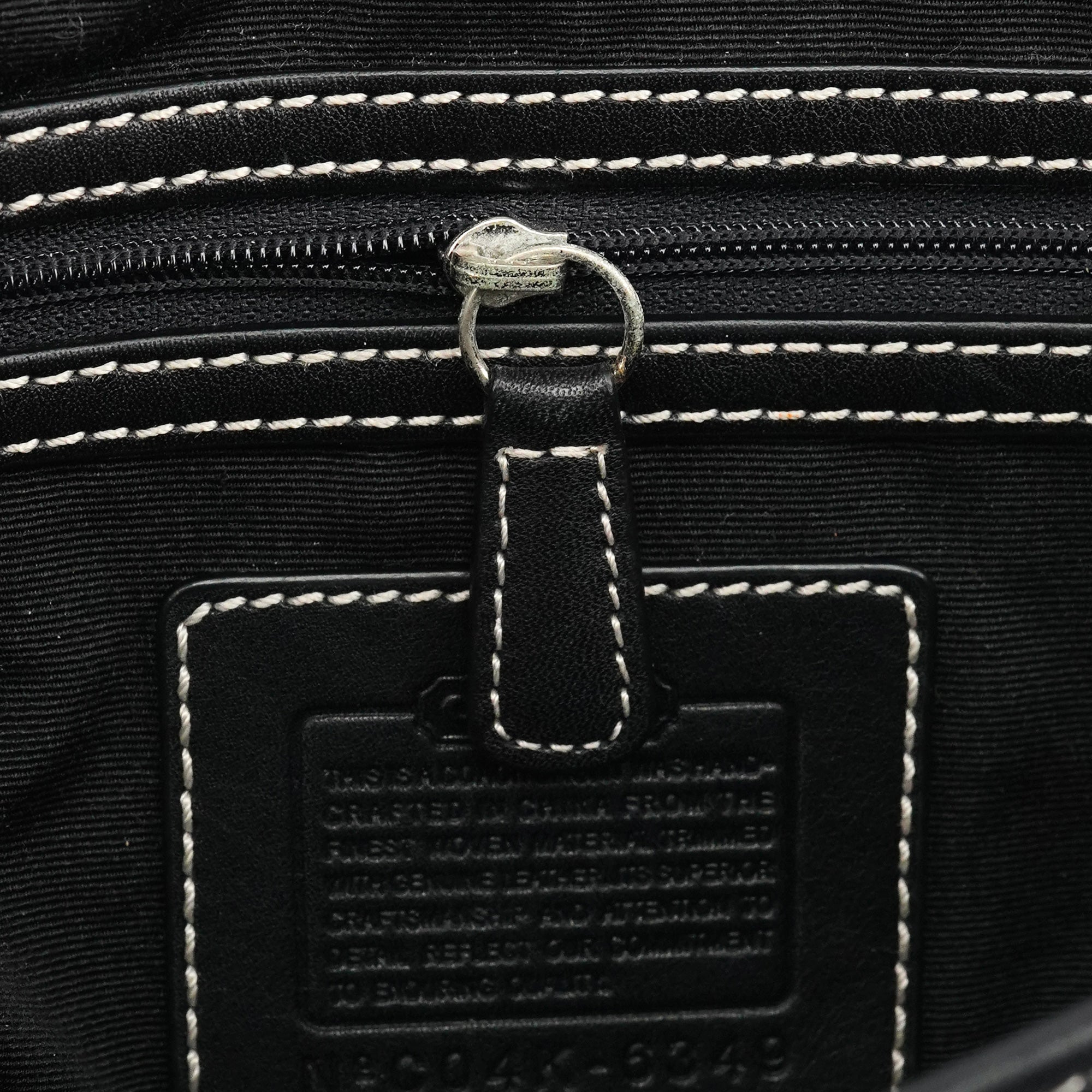 Coach 6349 Sac à poignée Soho en toile Signature noire et grise