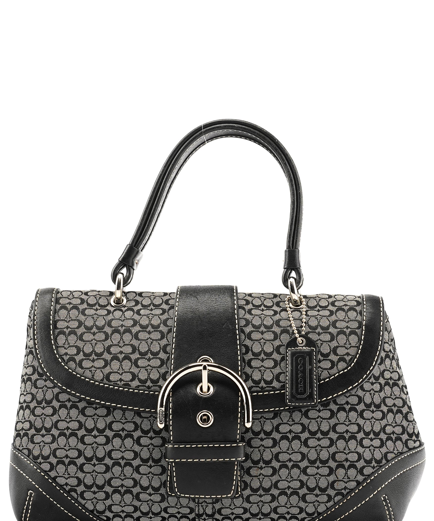 Coach 6349 Grey Signature Soho Top Handle Bag