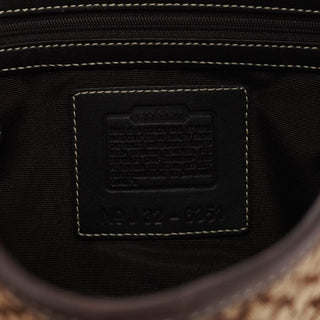Coach 6351 Beige Brown Signature Soho Shoulder Bag