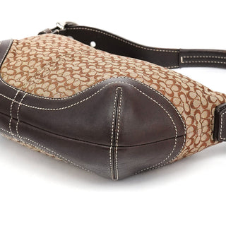 Coach 6351 Beige Brown Signature Soho Shoulder Bag
