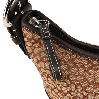 Coach 6351 Beige Brown Signature Soho Shoulder Bag