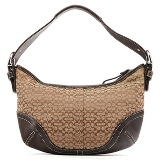 Coach 6351 Beige Brown Signature Soho Shoulder Bag