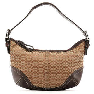 Coach 6351 Beige Brown Signature Soho Shoulder Bag