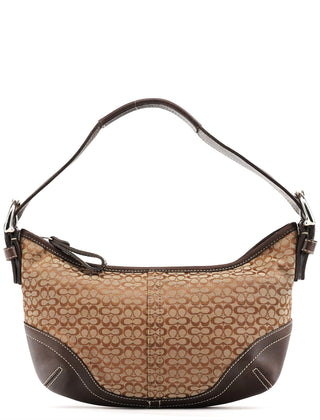 Coach 6351 Beige Brown Signature Soho Shoulder Bag