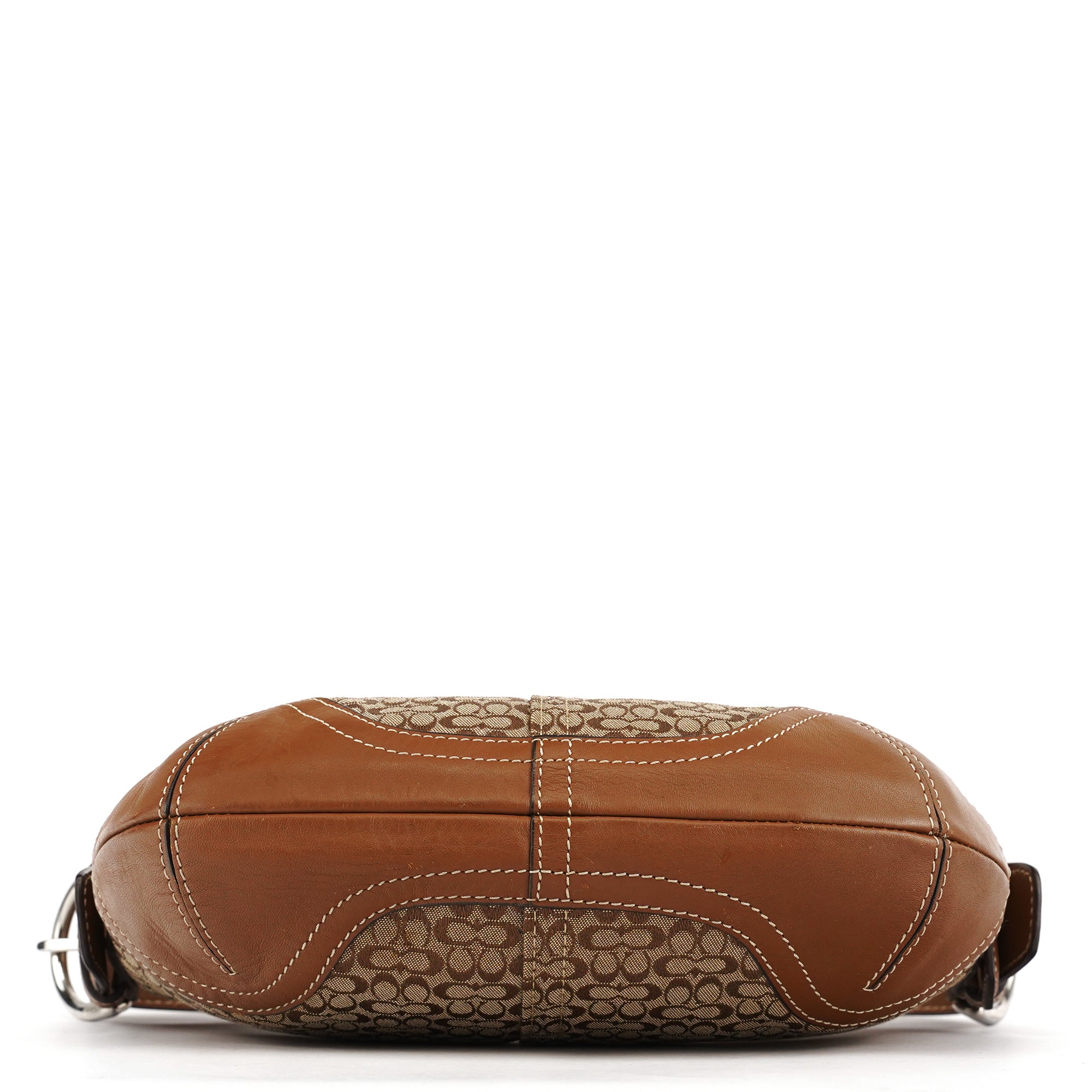 Coach 6351 Sac porté épaule Soho en toile Signature beige