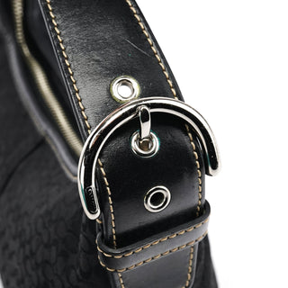 Coach 6351 Black Signature Soho Shoulder Bag
