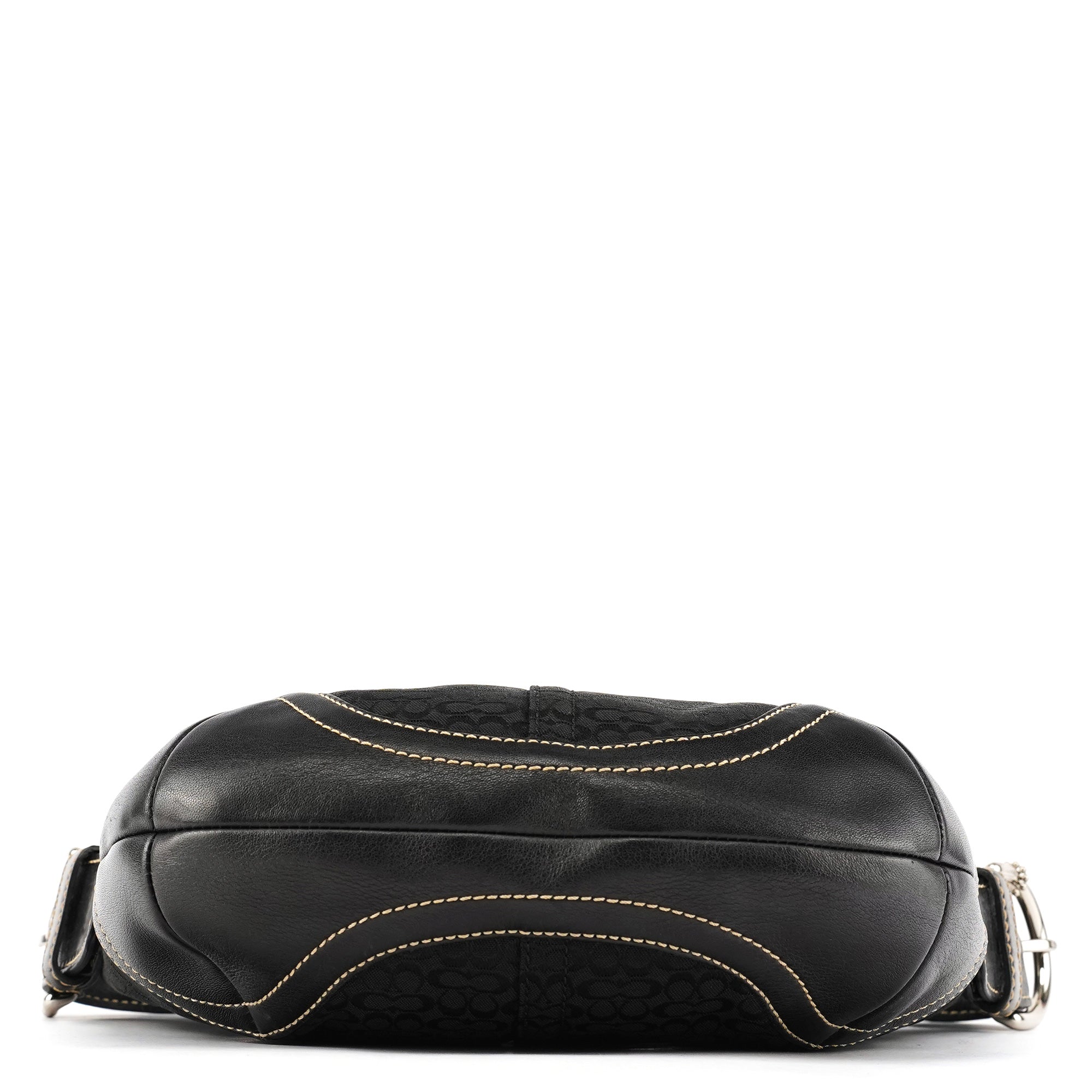 Coach 6351 Sac porté épaule Soho en toile Signature noire