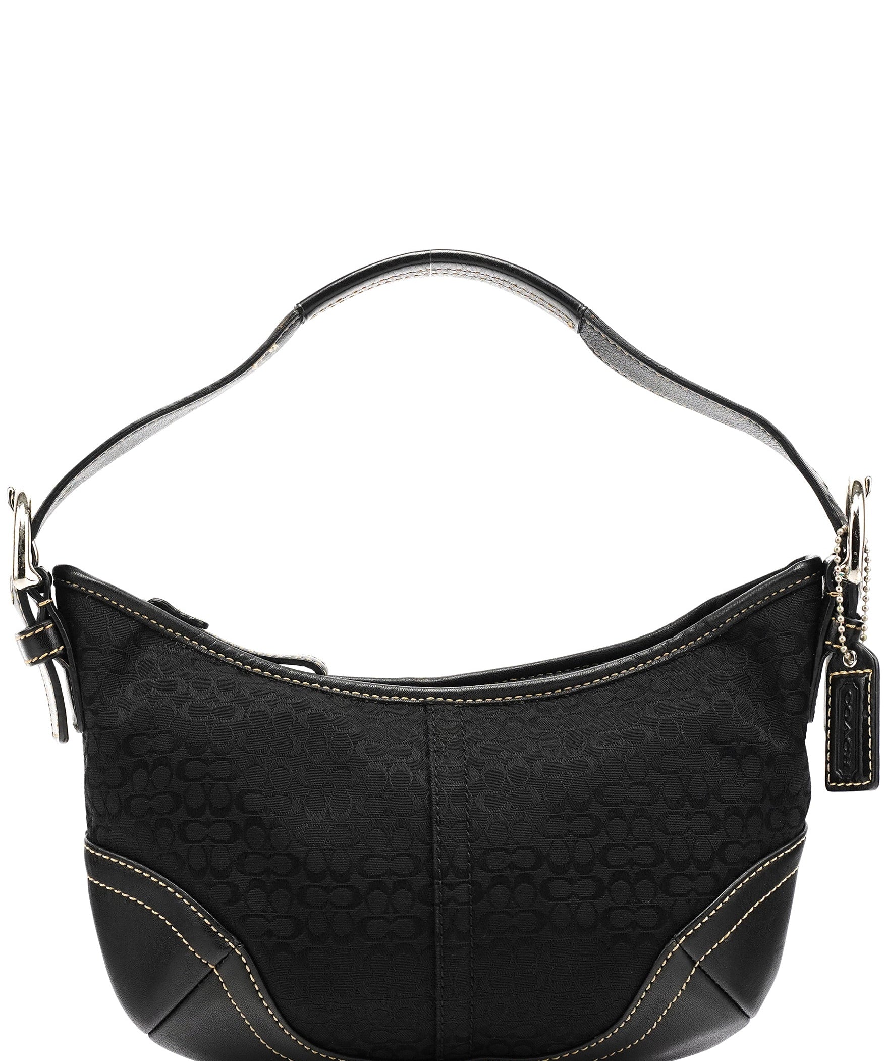 Coach 6351 Black Signature Soho Shoulder Bag