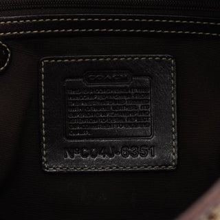 Coach 6351 Brown Signature Canvas Shoulder Bag